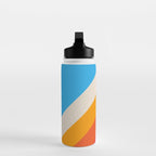 Gefjun - Classic Minimal Retro Summer Style Stripes Water Bottle Gallery Image 3