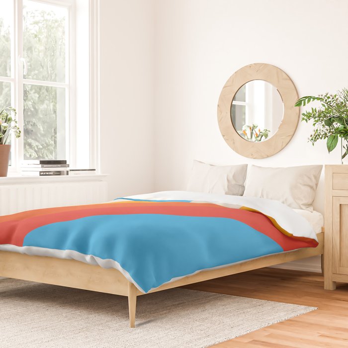 Gefjun - Classic Minimal Retro Summer Style Stripes Duvet Cover Gallery Image 2