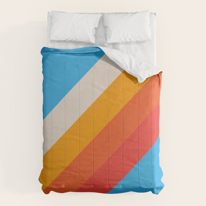 Gefjun - Classic Minimal Retro Summer Style Stripes Comforter Gallery Image 6