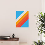 Gefjun - Classic Minimal Retro Summer Style Stripes Poster Gallery Image 2