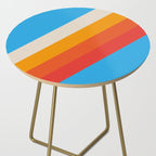 Gefjun - Classic Minimal Retro Summer Style Stripes Side Table Gallery Image 2