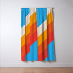 Gefjun - Classic Minimal Retro Summer Style Stripes Window Curtain Gallery Image 3