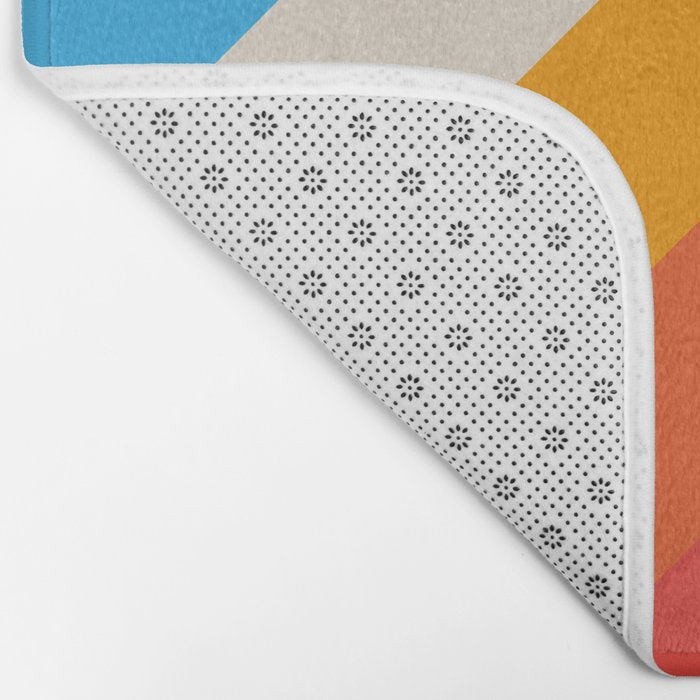 Gefjun - Classic Minimal Retro Summer Style Stripes Bath Mat Gallery Image 2