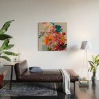 Garden Flowers  Wood Wall Art Gallery Image 2