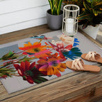 Garden Flowers  Outdoor Rug Gallery Image 2