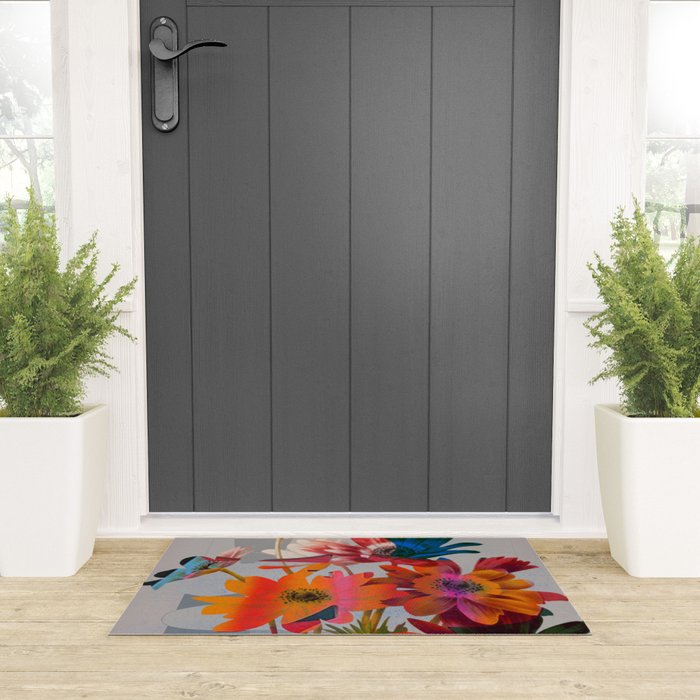 Garden Flowers  Welcome Mat Gallery Image 3