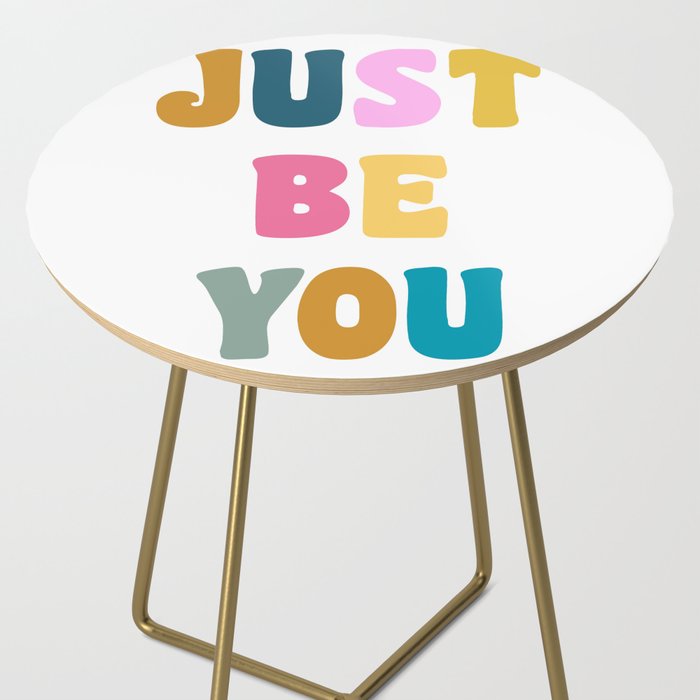 Just Be You | Colorful Lettering Side Table Gallery Image 2