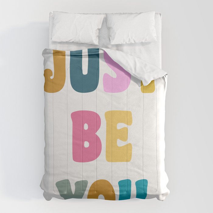 Just Be You | Colorful Lettering Comforter Gallery Image 6