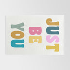 Just Be You | Colorful Lettering Rug Gallery Image 2