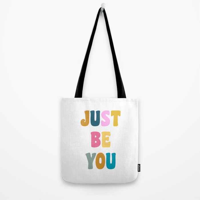 Just Be You | Colorful Lettering Tote Bag Gallery Image 2