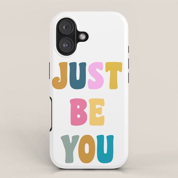 Just Be You | Colorful Lettering iPhone Case Gallery Image 1