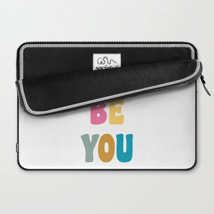 Just Be You | Colorful Lettering Laptop Sleeve Gallery Image 2