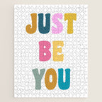 Just Be You | Colorful Lettering Jigsaw Puzzle Gallery Image 1