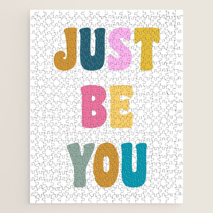 Just Be You | Colorful Lettering Jigsaw Puzzle Gallery Image 1