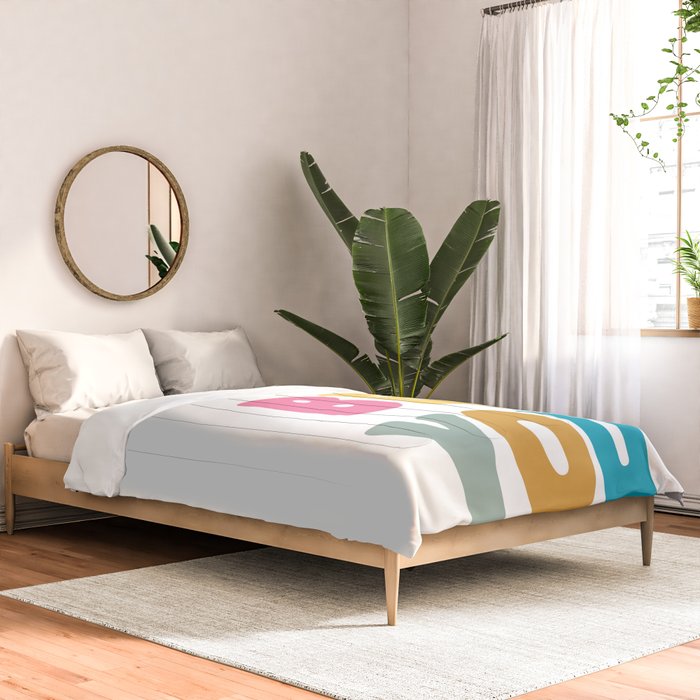 Just Be You | Colorful Lettering Comforter Gallery Image 2