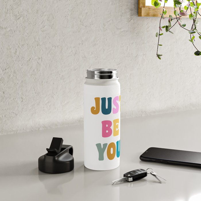 Just Be You | Colorful Lettering Water Bottle Gallery Image 4