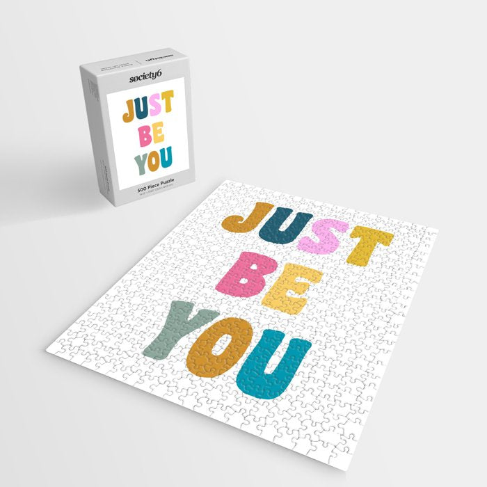 Just Be You | Colorful Lettering Jigsaw Puzzle Gallery Image 2