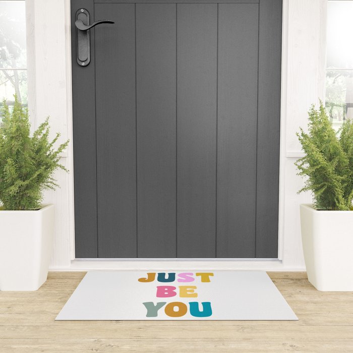 Just Be You | Colorful Lettering Welcome Mat Gallery Image 3