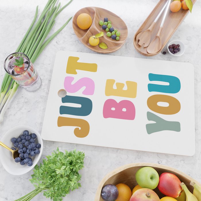 Just Be You | Colorful Lettering Cutting Board Gallery Image 2