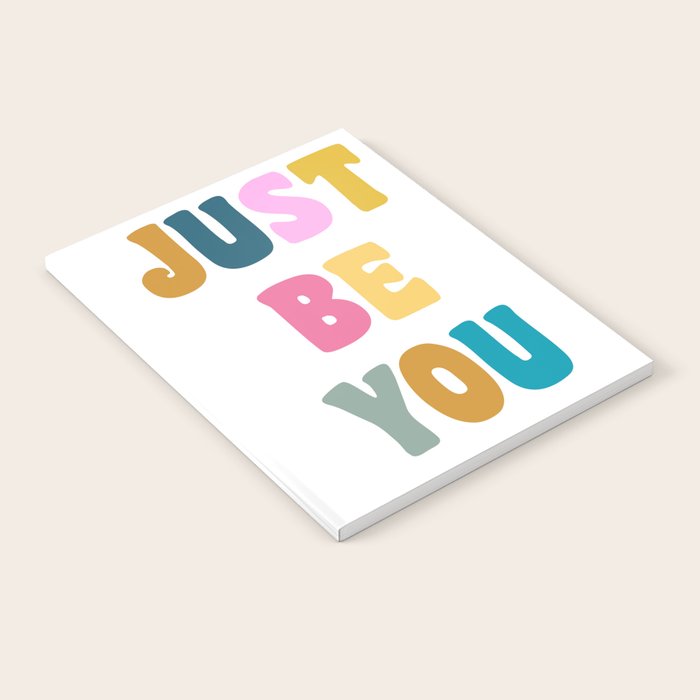 Just Be You | Colorful Lettering Notebook Gallery Image 1