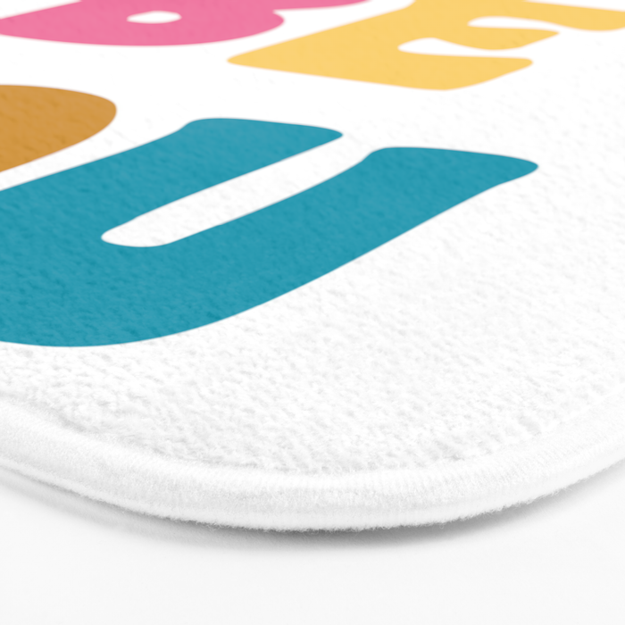 Just Be You | Colorful Lettering Bath Mat Gallery Image 3