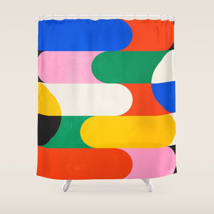 BAUHAUS 03: Exhibition 1923 | Mid Century Series  Shower Curtain Gallery Image 1