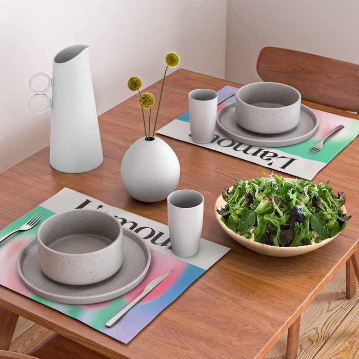 L'amour: Gradient Series 01 Placemat Gallery Image 2