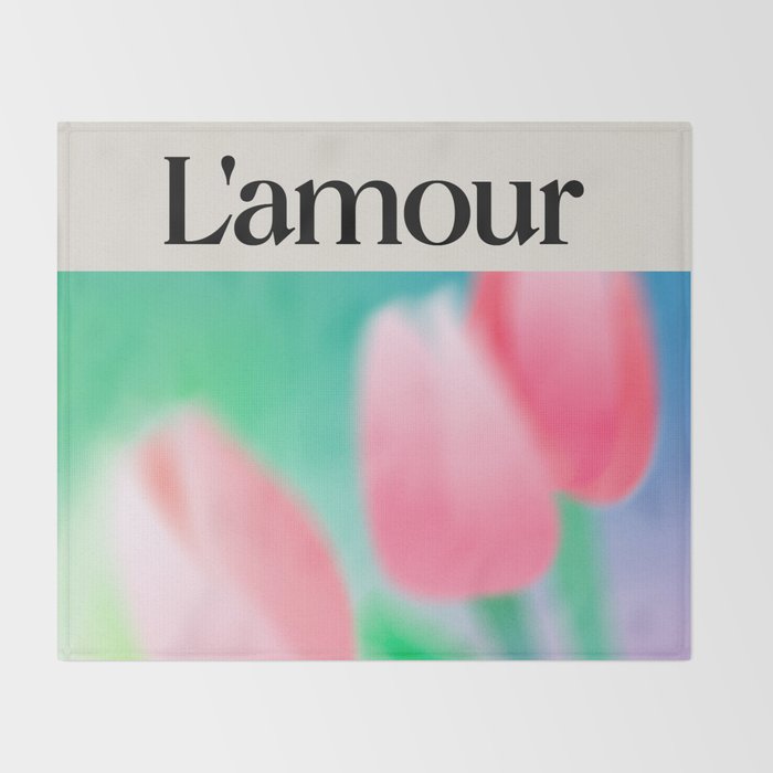 L'amour: Gradient Series 01 Throw Blanket Gallery Image 2