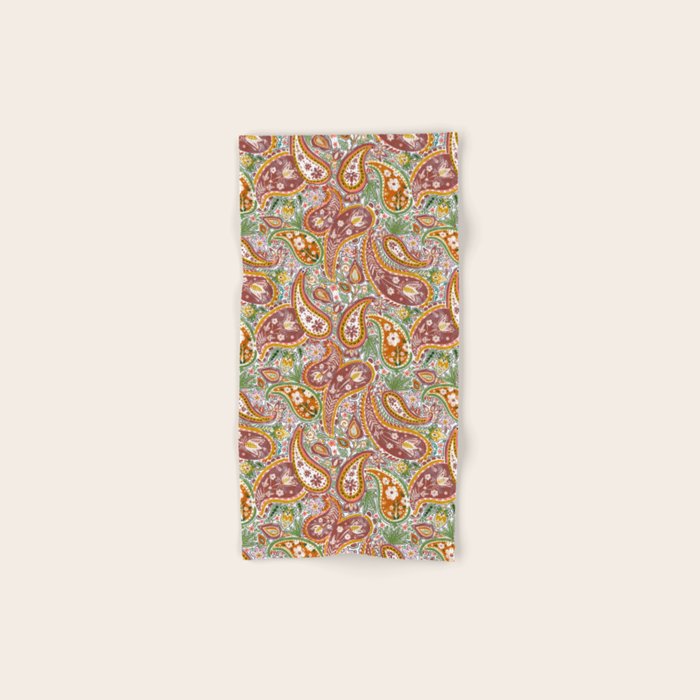 Rustic Paisley Delight Bath Towel Gallery Image 1