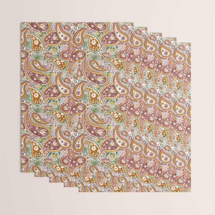 Rustic Paisley Delight Wrapping Paper Gallery Image 3