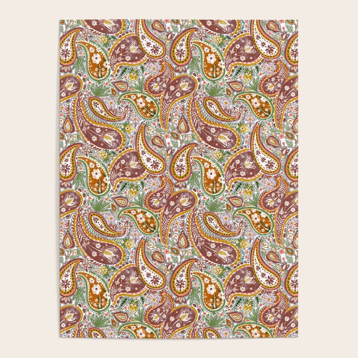 Rustic Paisley Delight Poster Gallery Image 4