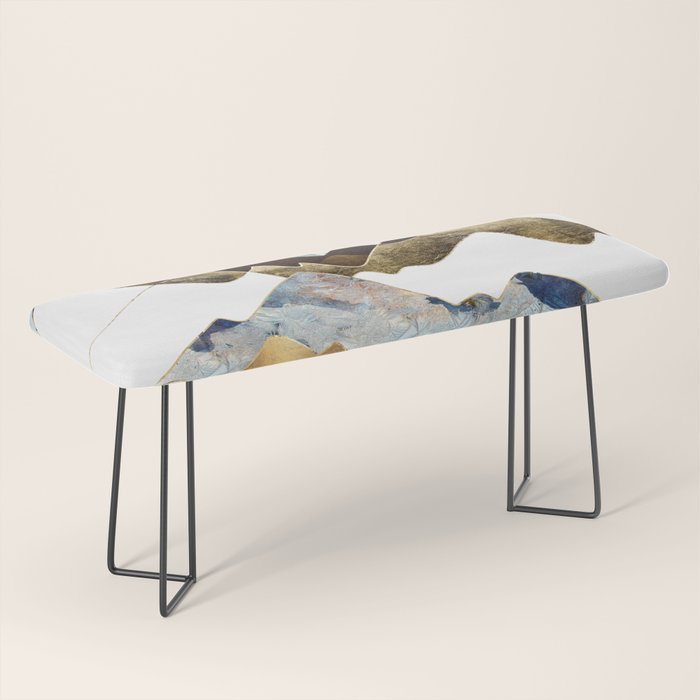 Minimal Abstract Mountains Bench Gallery Image 1