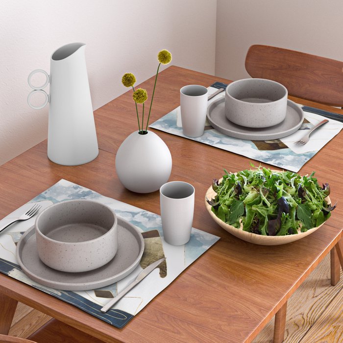 Minimal Abstract Mountains Placemat Gallery Image 2