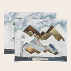 Minimal Abstract Mountains Placemat Gallery Image 1