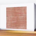 Rustic, Abstract Stripes Pattern in Terracotta Wall Mural Gallery Image 2