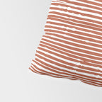 Rustic, Abstract Stripes Pattern in Terracotta Pillow Sham Gallery Image 4
