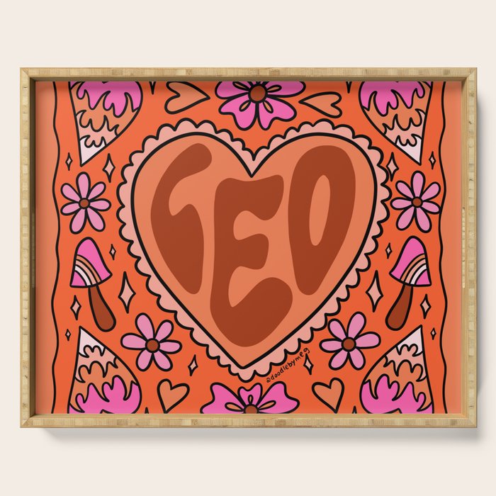 Leo Heart Serving Tray Gallery Image 1