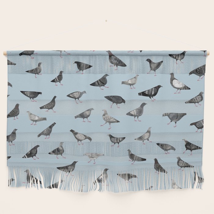 Pigeons Doing Pigeon Things Wall Hanging Gallery Image 1