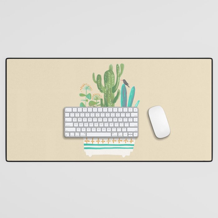 Desert planter Desk Mat Gallery Image 1