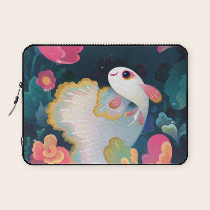 Flower guppy Laptop Sleeve Gallery Image 1