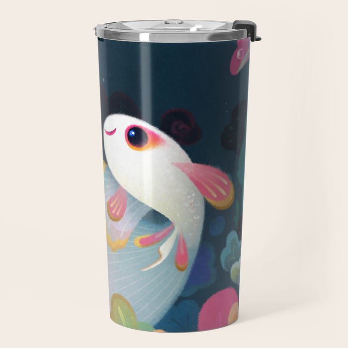 Flower guppy Travel Mug Gallery Image 2