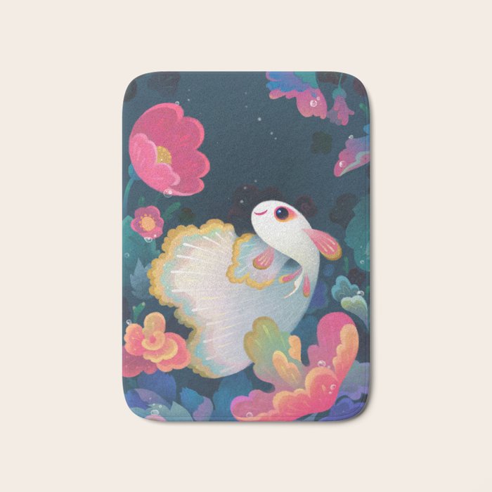 Flower guppy Bath Mat Gallery Image 1