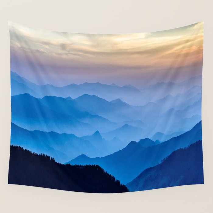 Mountains 11 Wall Tapestry Gallery Image 4