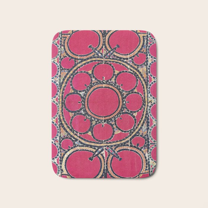 Tashkent Suzani Uzbekistan  Antique Carpet Bath Mat Gallery Image 1
