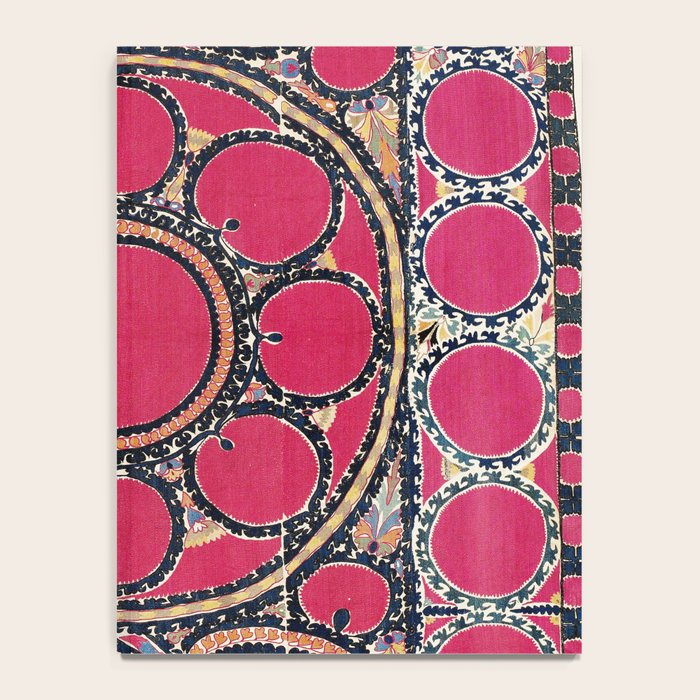 Tashkent Suzani Uzbekistan  Antique Carpet Notebook Gallery Image 4