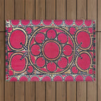 Tashkent Suzani Uzbekistan  Antique Carpet Outdoor Rug Gallery Image 1