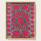 Tashkent Suzani Uzbekistan  Antique Carpet Serving Tray Gallery Image 1