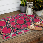 Tashkent Suzani Uzbekistan  Antique Carpet Outdoor Rug Gallery Image 2