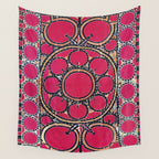 Tashkent Suzani Uzbekistan  Antique Carpet Wall Tapestry Gallery Image 4