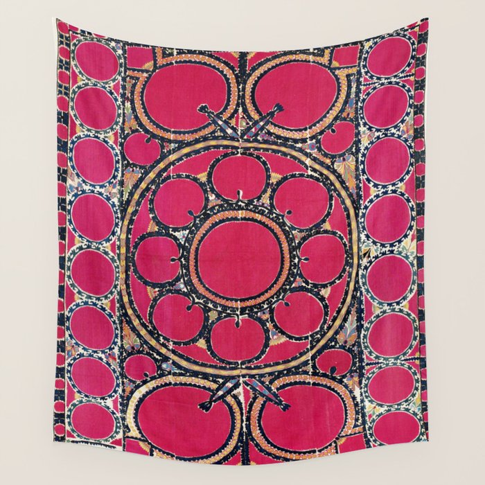 Tashkent Suzani Uzbekistan  Antique Carpet Wall Tapestry Gallery Image 4